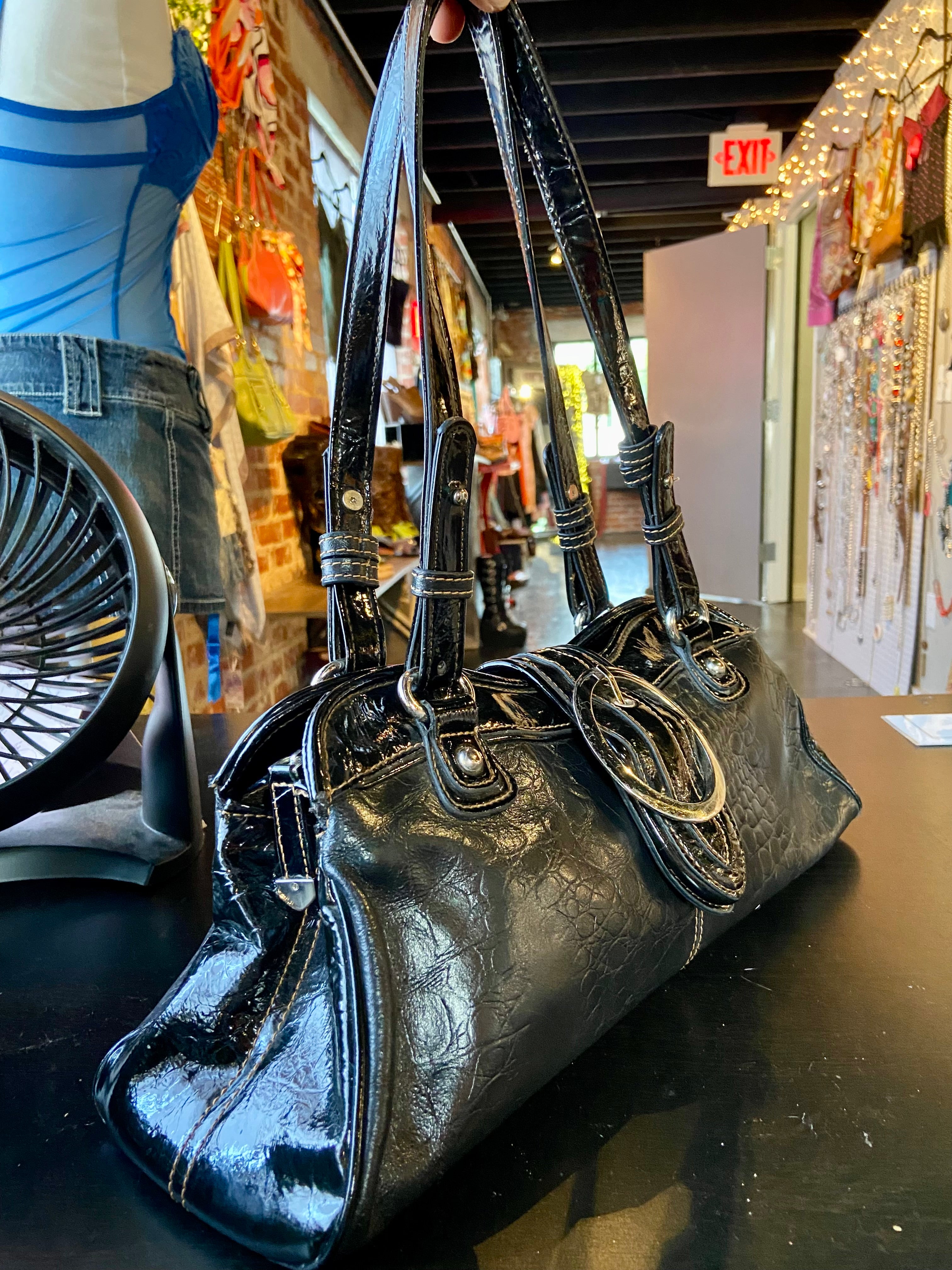 Mac two tone leather bag