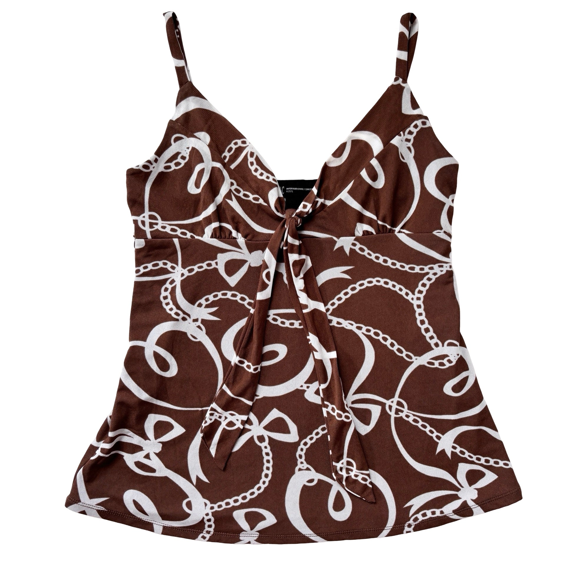 Y2K Mesh Ribbon Tank (S)