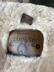 Two Way Buckle Leather Coat (S)