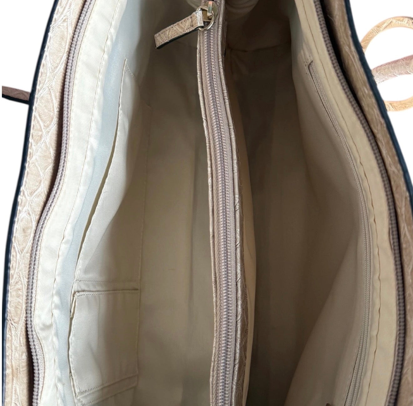 Guess Cream & Silver Crocodile Tote