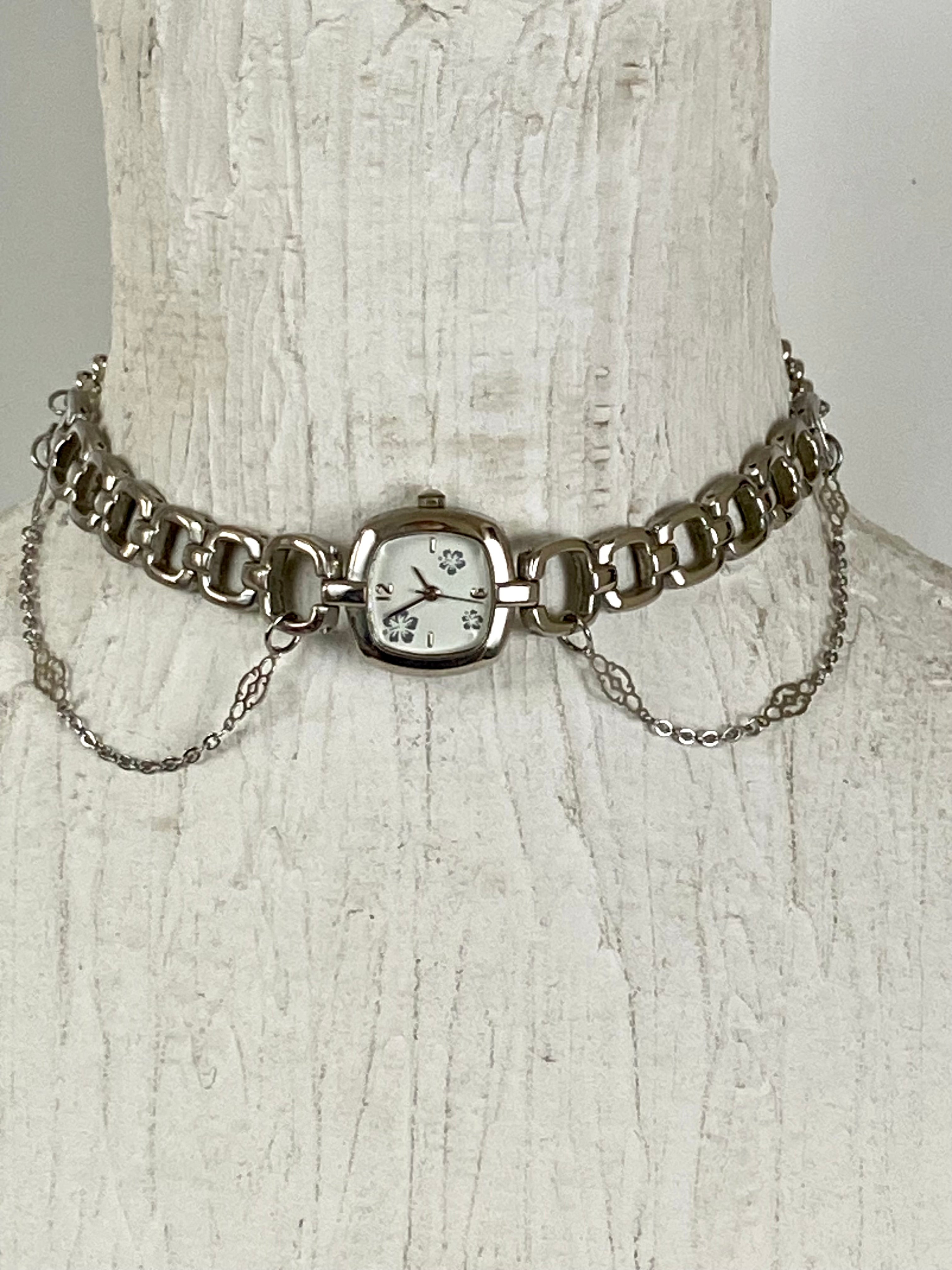Layered watch choker