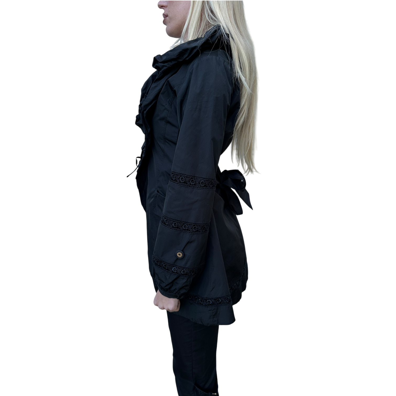 Vintage Black Italian Romantic Gothic Jacket (XS/S)