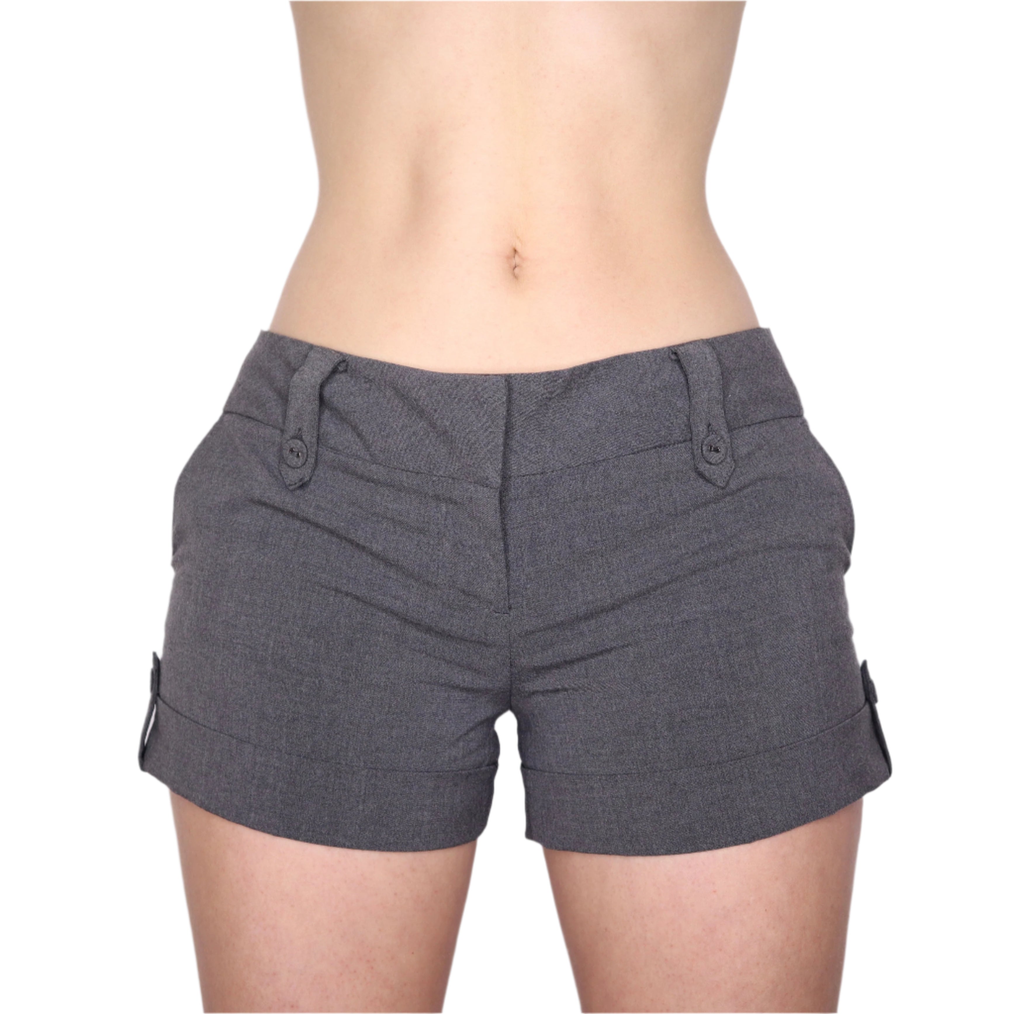 Y2K Gray Low Waisted Shorts (S/M)