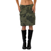 2000s Cargo Camo Skirt (S)