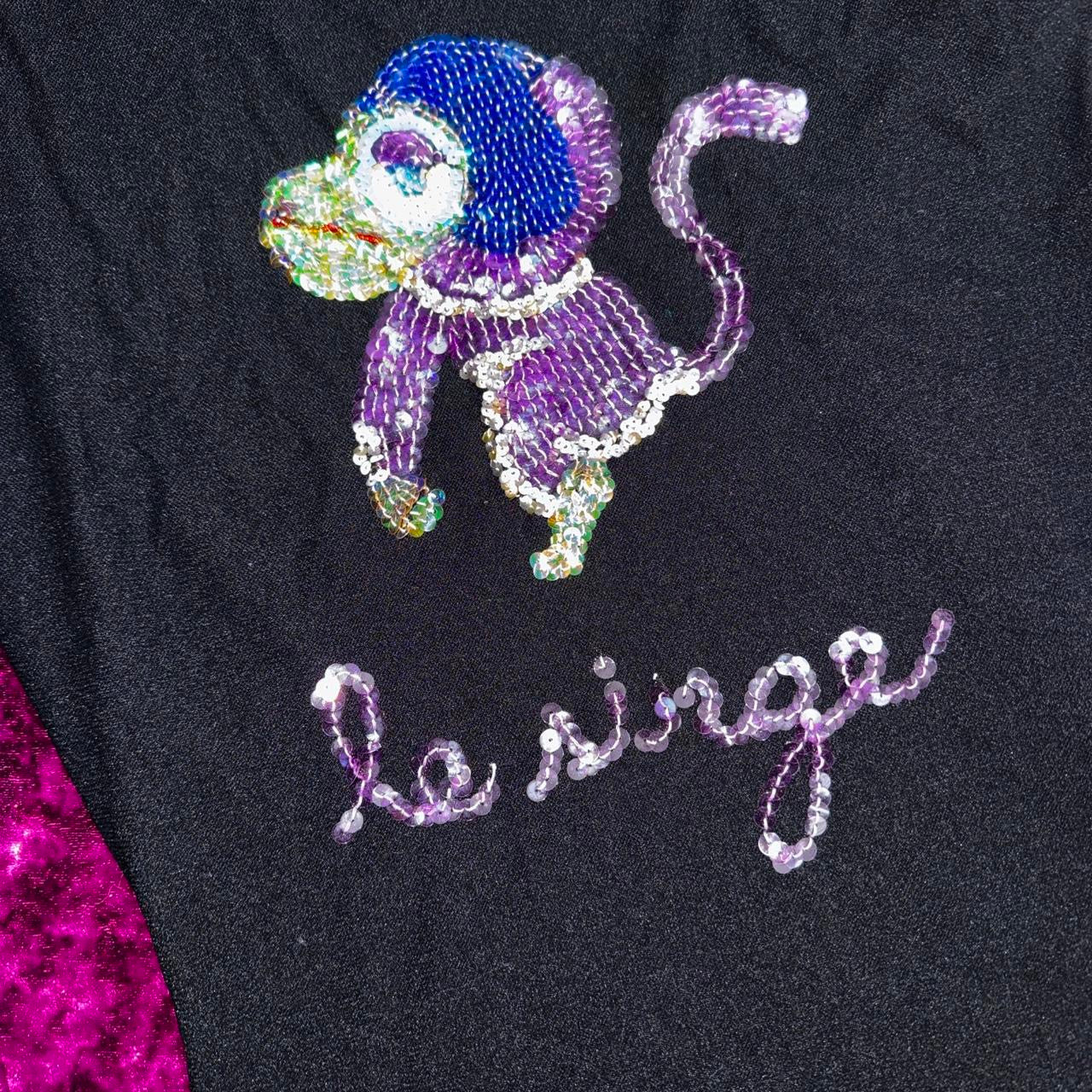 Vintage Mesh Monkey Graphic Top (S/M)