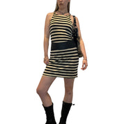 Vintage Miss Sixty Striped Mini Dress (S/M)