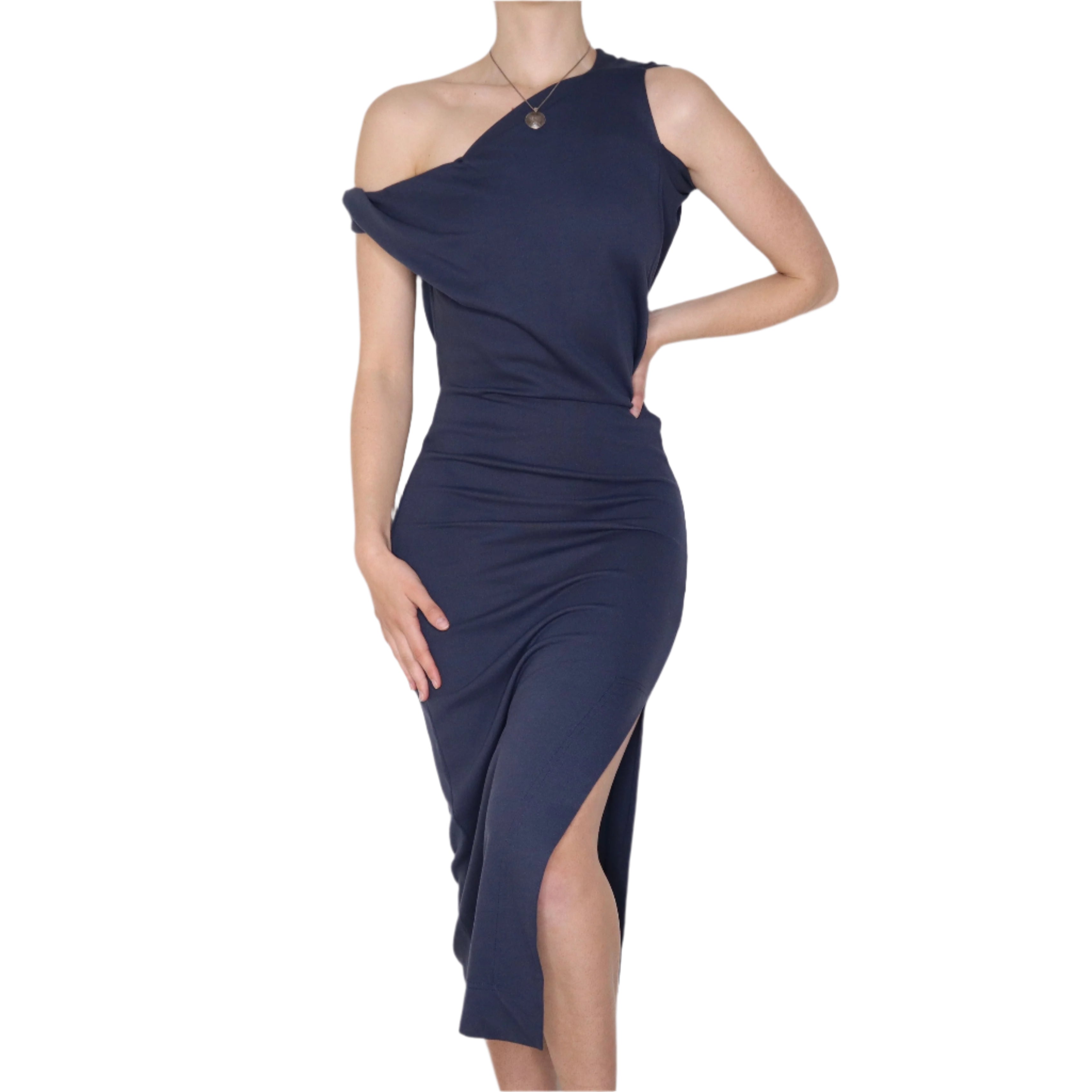 VIVIENNE WESTWOOD Draped Maxi Dress (S) 