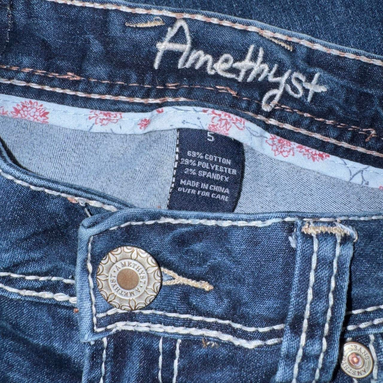 Y2K Dark Wash Low Rise Jeans (S)