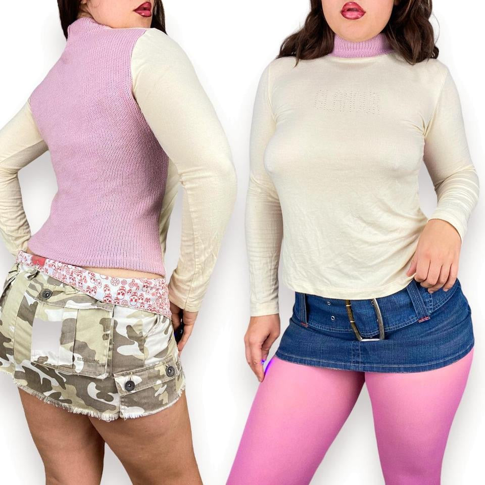 Italian Vintage “Glamour” Turtleneck (L)