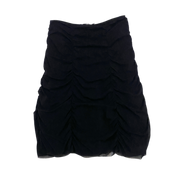 Noire Mesh Gathered Skirt (M)