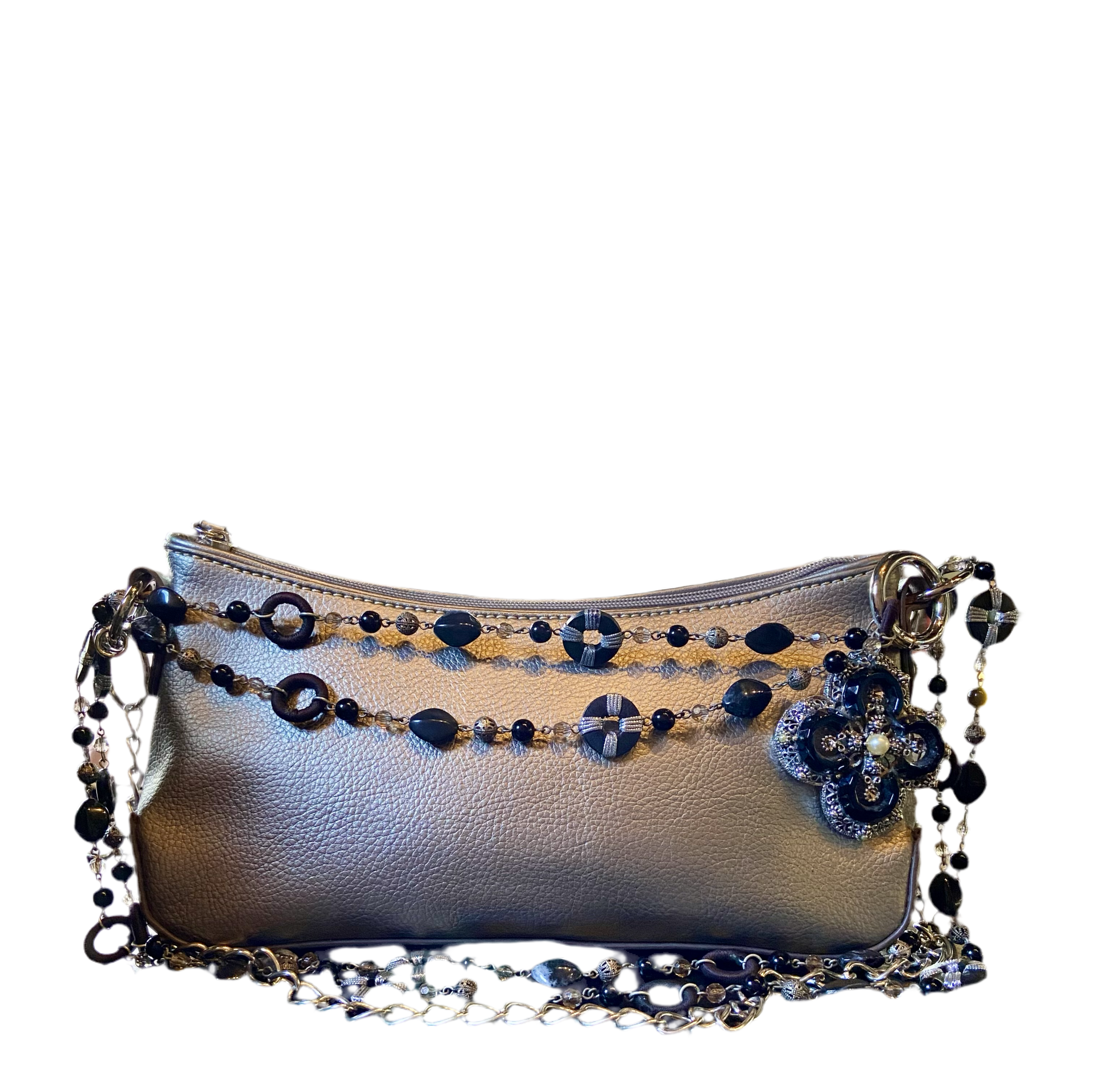 Reworked silver purse