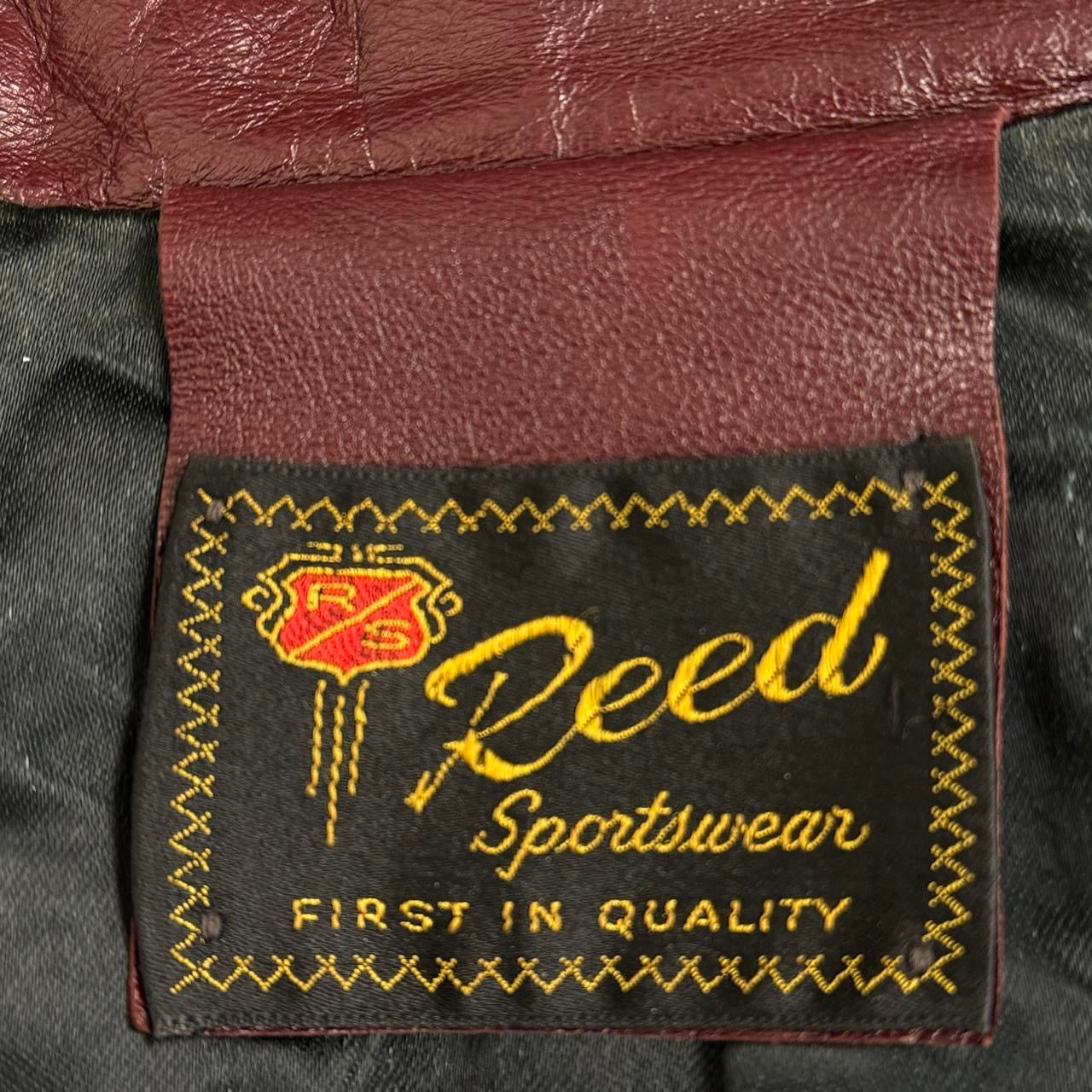 70s Burgundy Leather Trench Coat (XL)