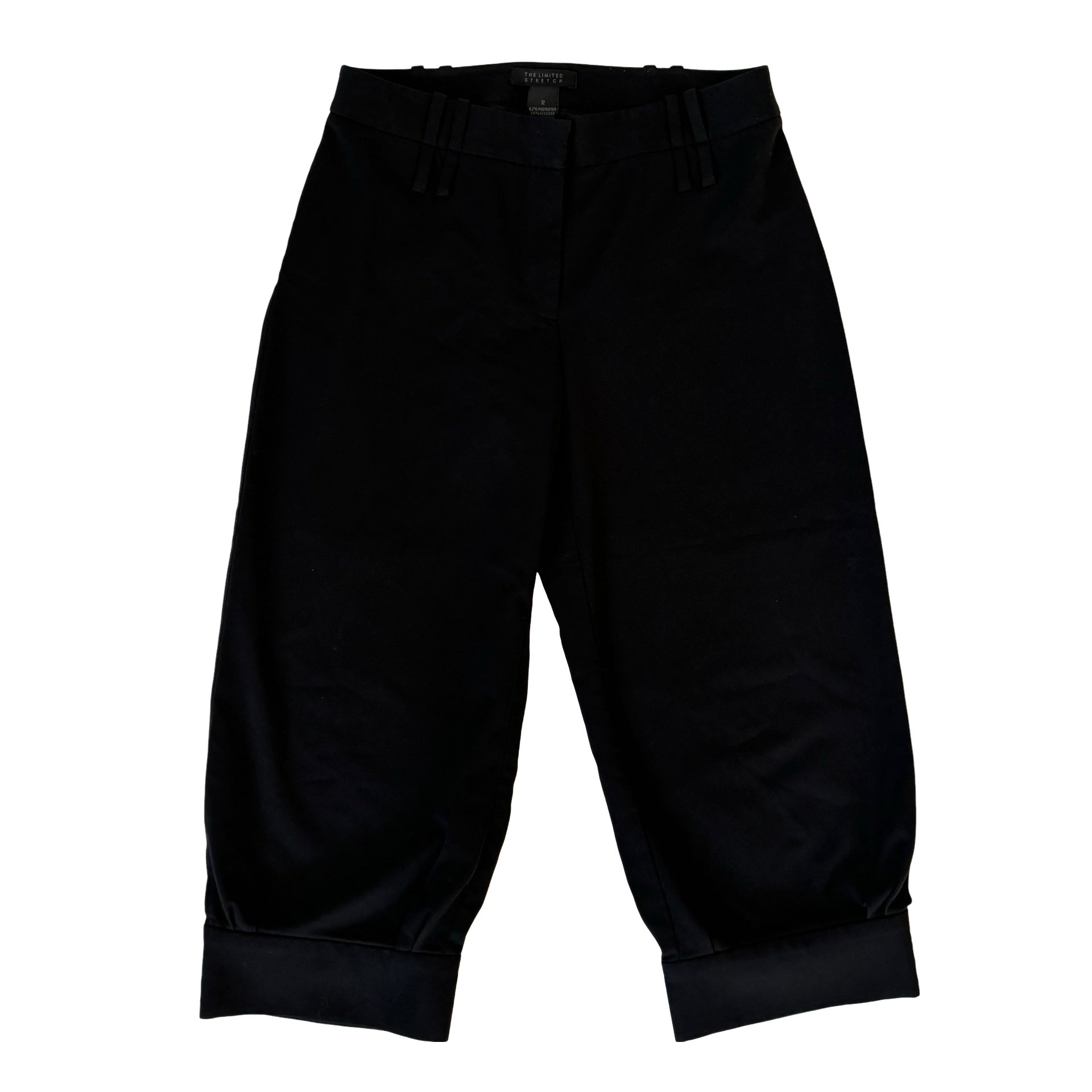 2000s Noir Trouser Capris (XS)