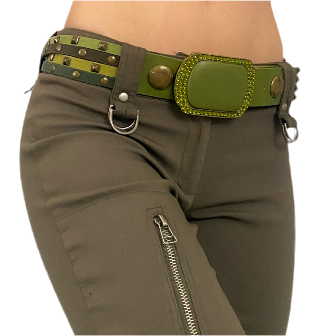 Bridget Shuster Studded Rhinestone Belt (M/L)