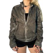 Gunmetal Moto Jacket (M/L)