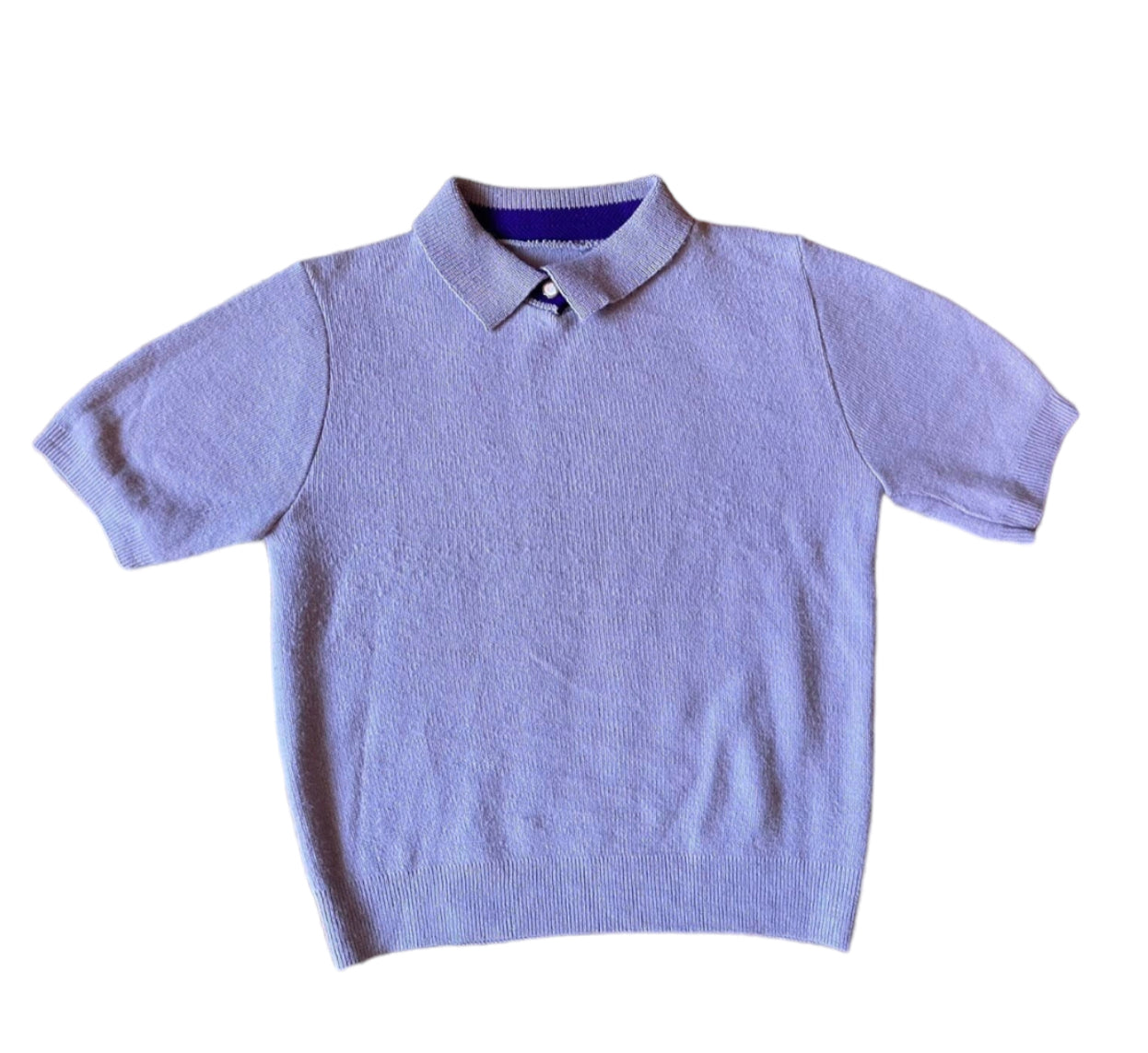Vintage 1950s Lavender Cashmere Cropped Sweater (S)