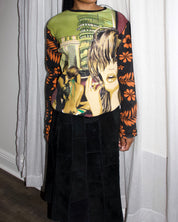 Custo Barcelona “Last Kiss” Long Sleeve Top