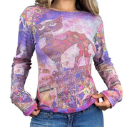 90s Reversible Mesh Graphic Long Sleeve (L)