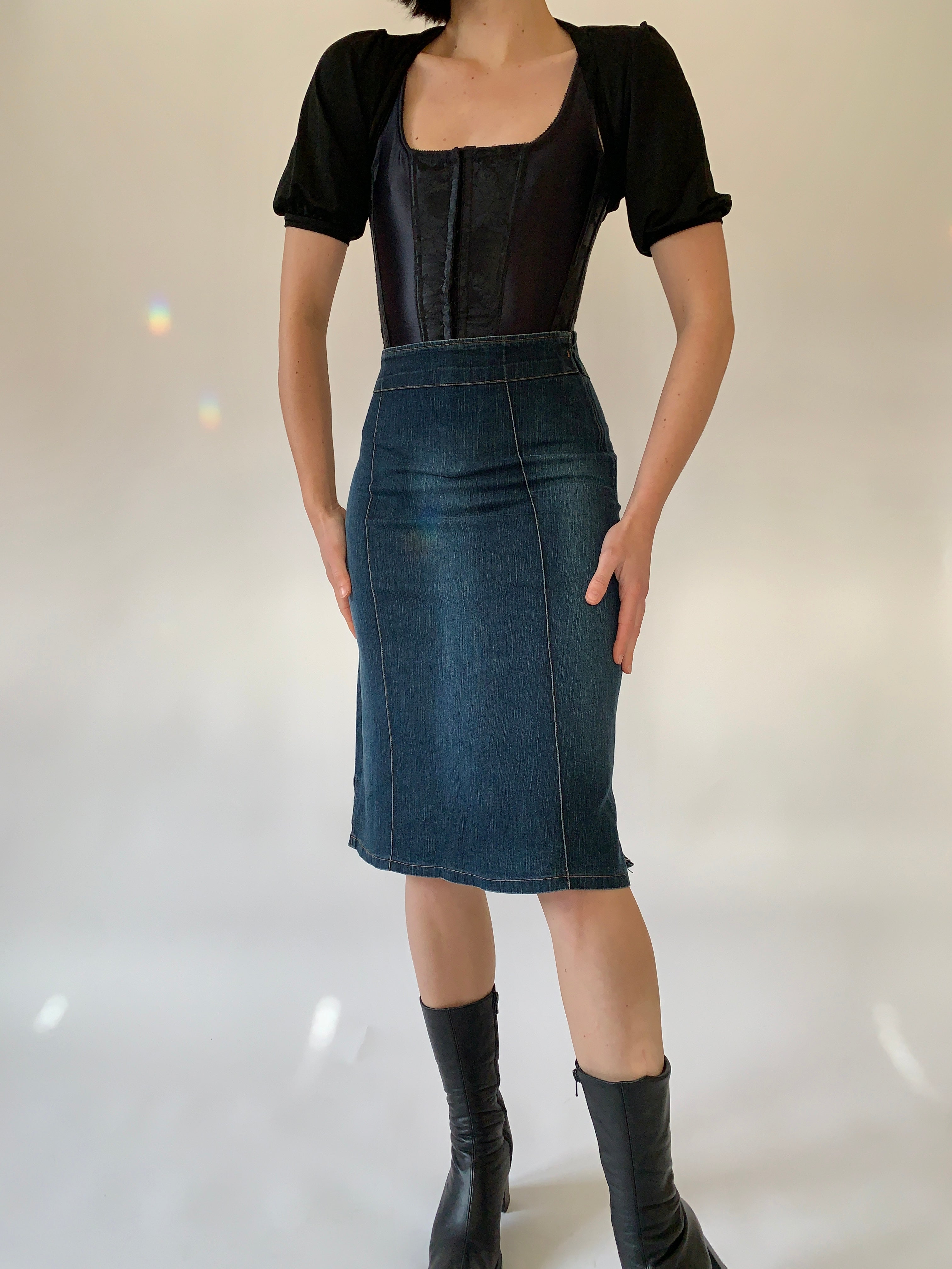Y2K Denim Midi (S)