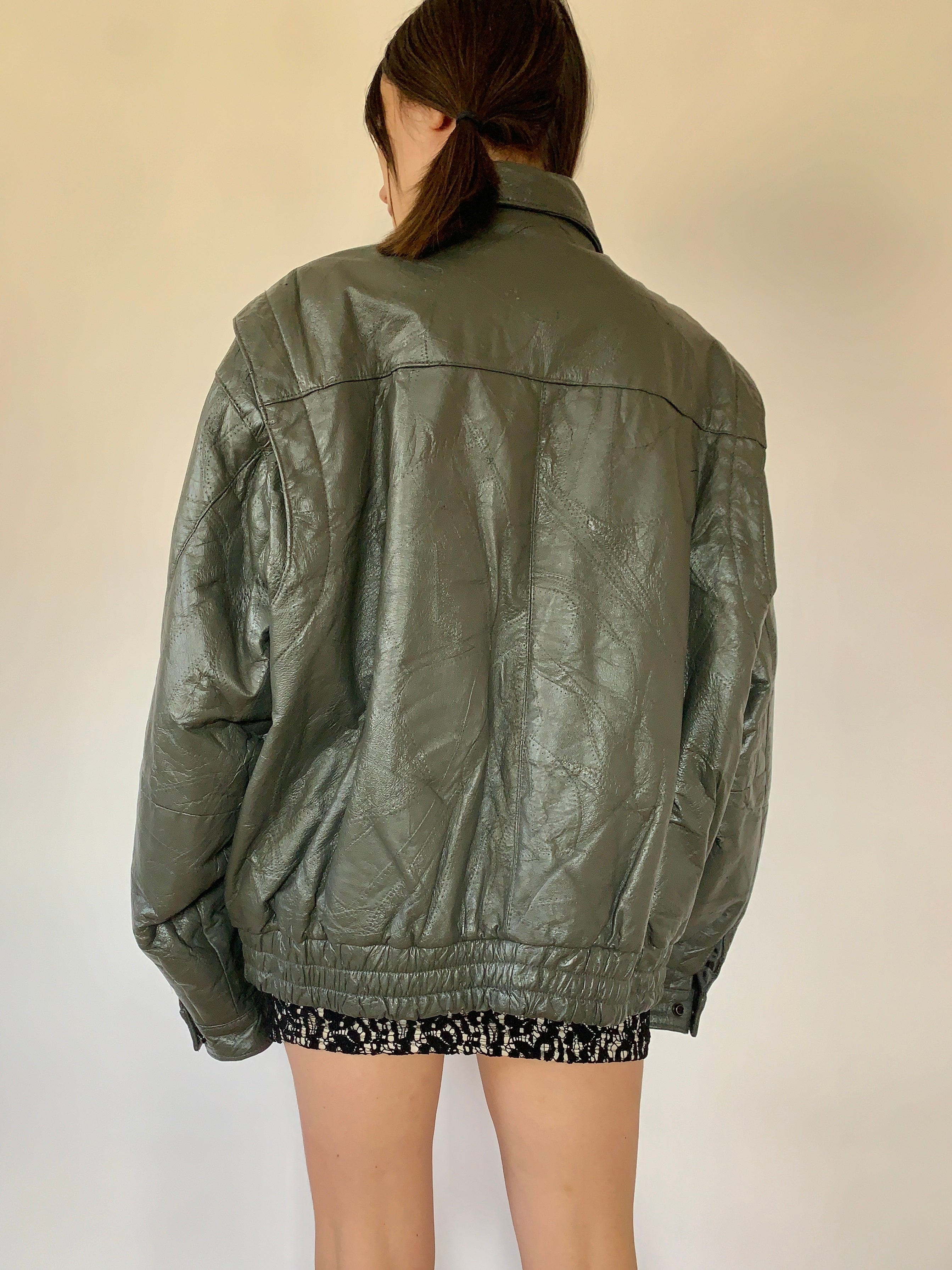 Vintage Leather Jacket - XL