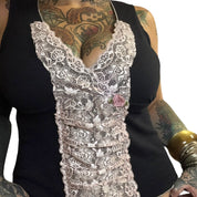 BISOU BISOU lace tank (L)