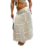 Vintage Parisian Milkmaid Midi Skirt (M UK 10-12)