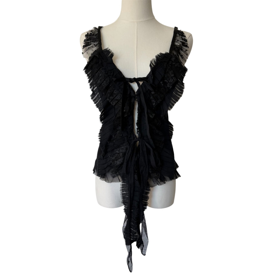 Italian Silk Asymmetrical Tank Top (XS/S)