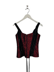 Marooned zip up corset tank - medium