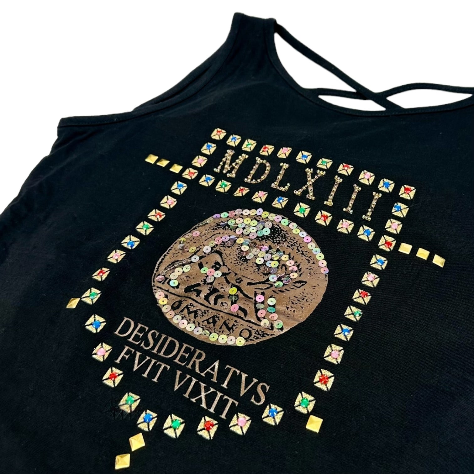Open Back Embellished Tank (S)
