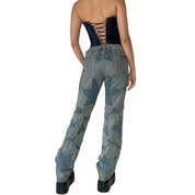 2000s Patchwork Jeans (S/M)