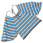 Y2K stripped poncho top (L)