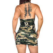 Y2K Camo Halter Top & Skirt Set (XS/S)