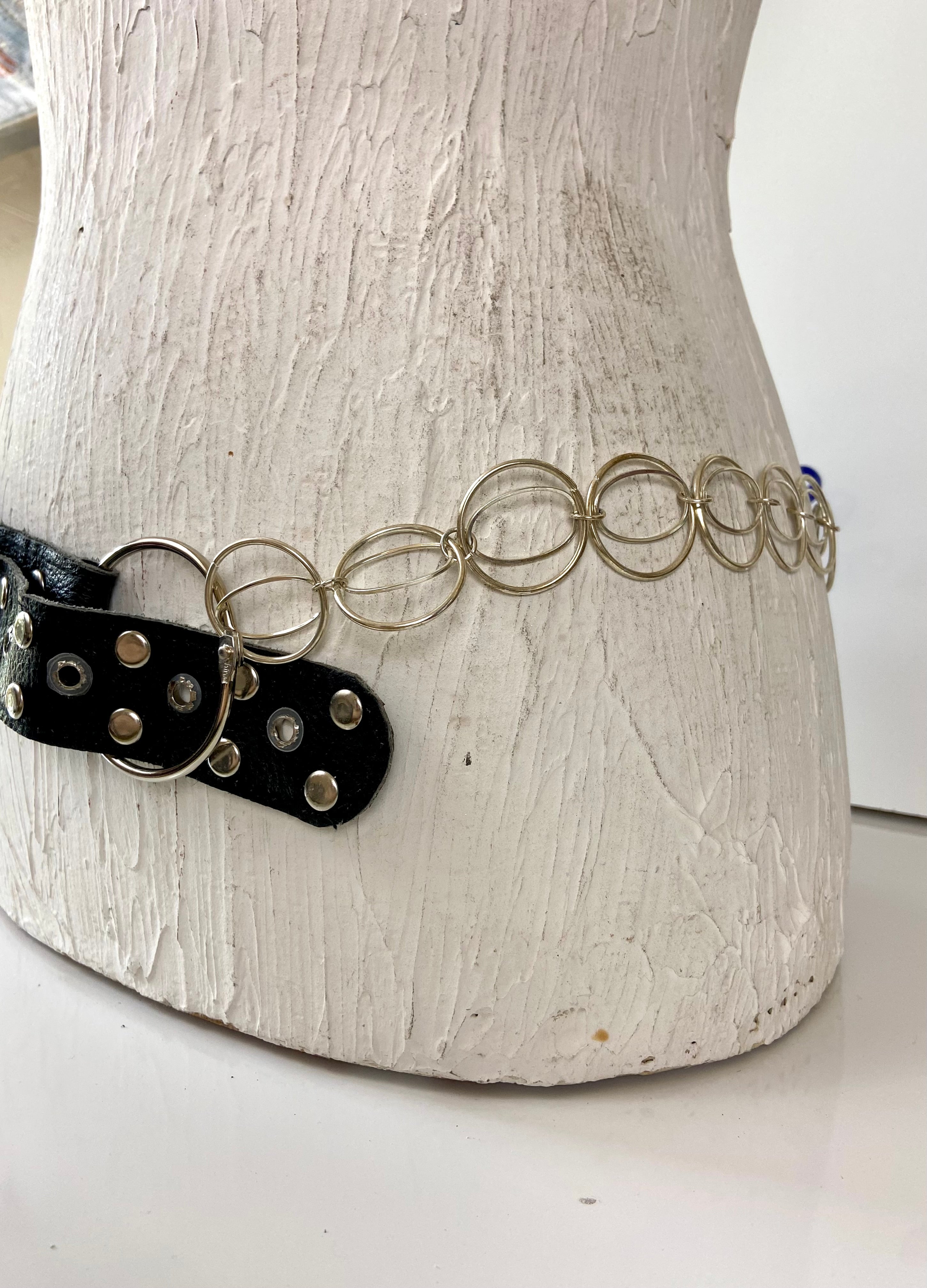 Black and silver chain