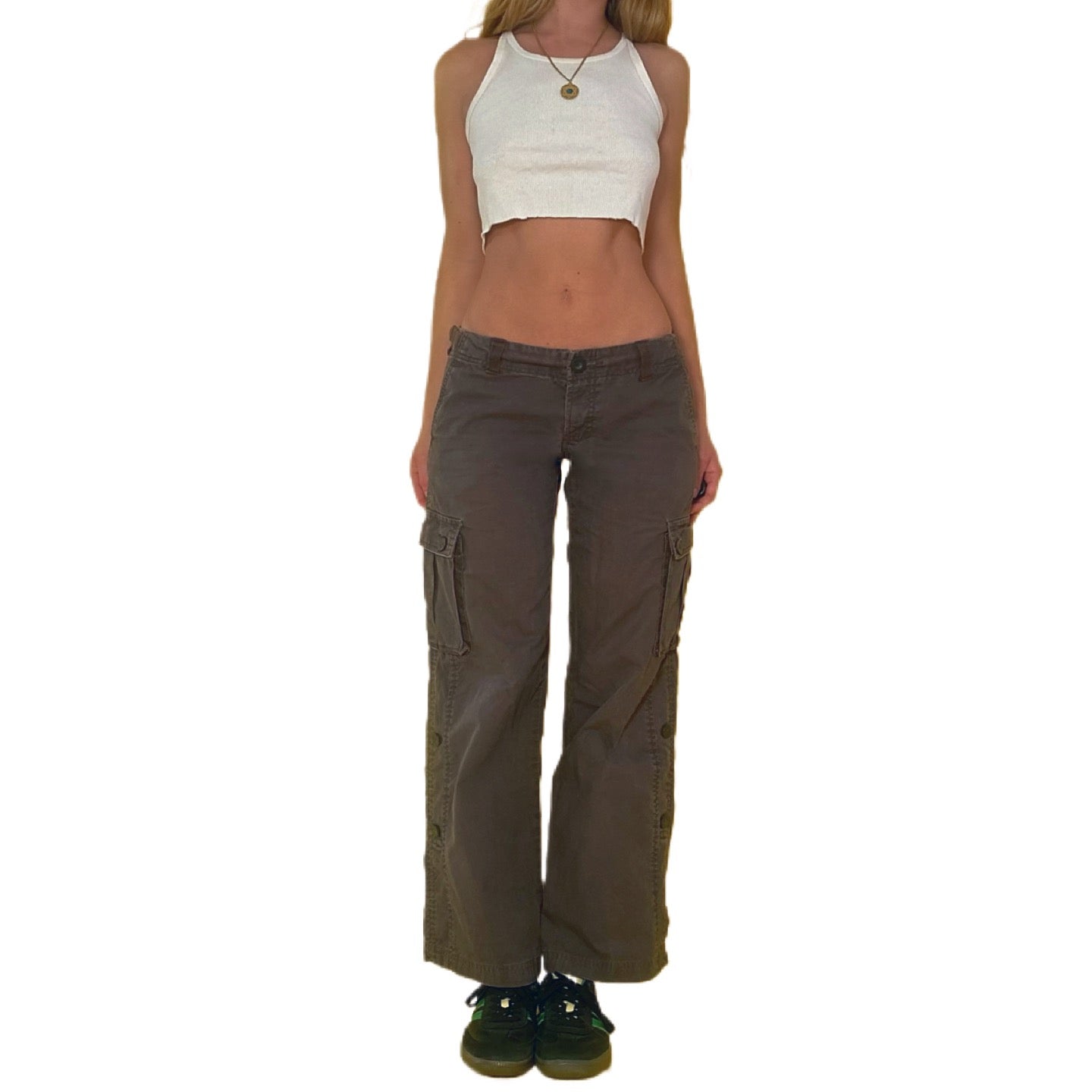 Y2k Umber Cargo Pants (S)