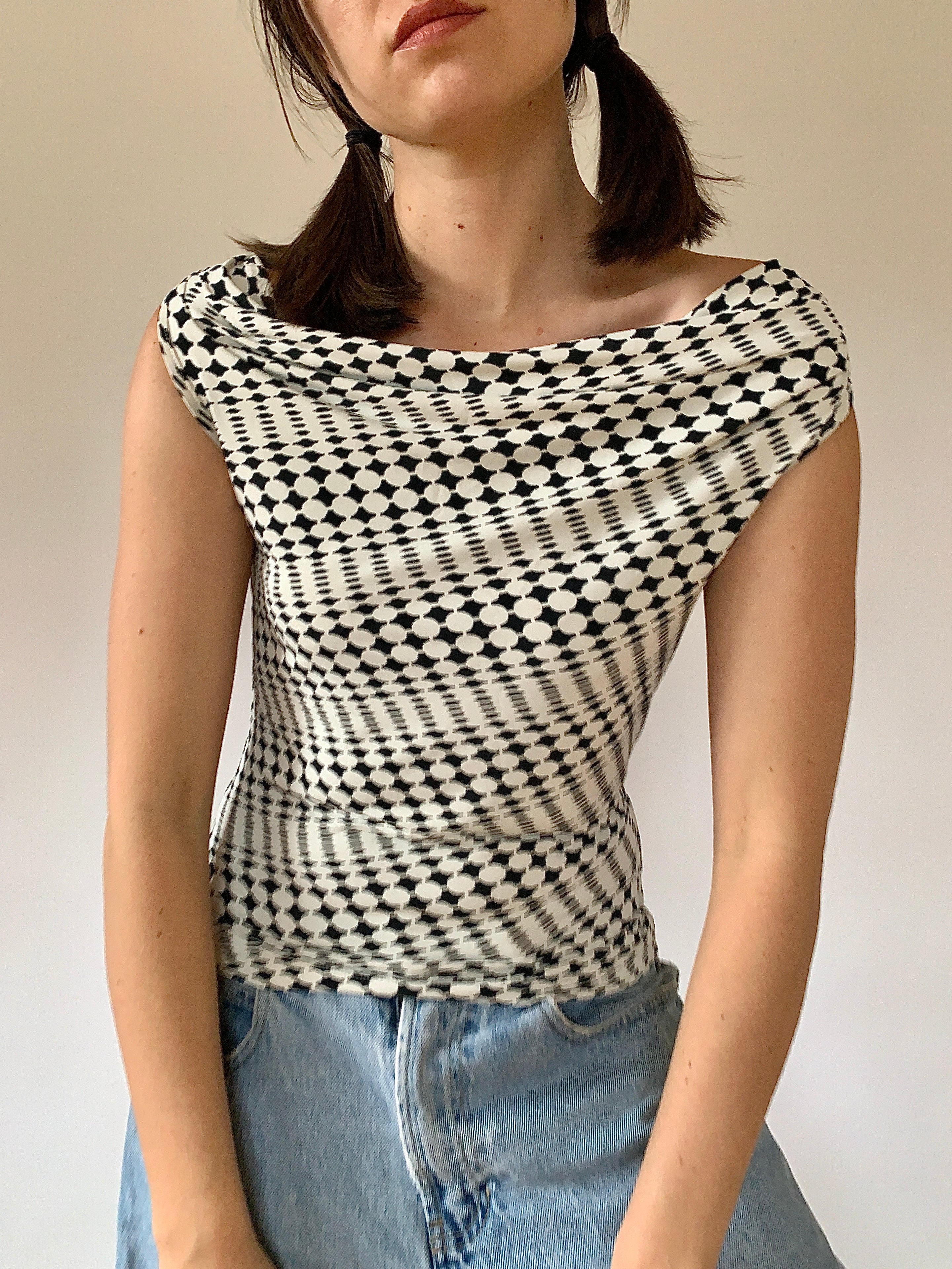 Vintage Geometric Tank - Small
