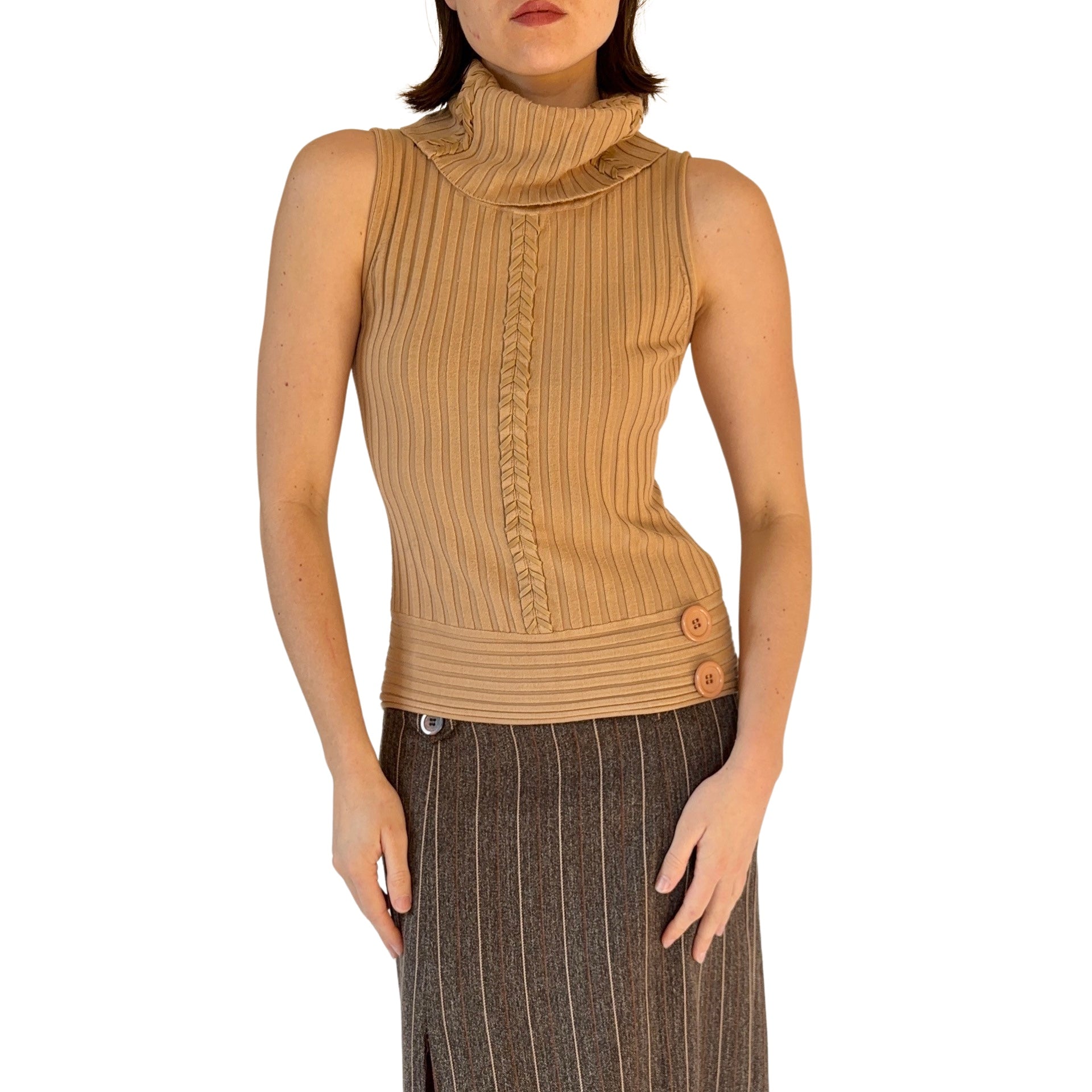 2000s Sleeveless Turtleneck (S)