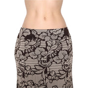 Y2K Floral Mesh Midi Skirt (S)