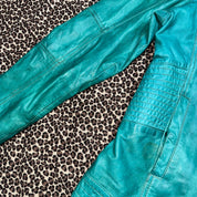 Vintage Danier Aqua Leather Jacket (L)