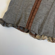 Italian Merino Wool Blend Lace Up Corset (S)