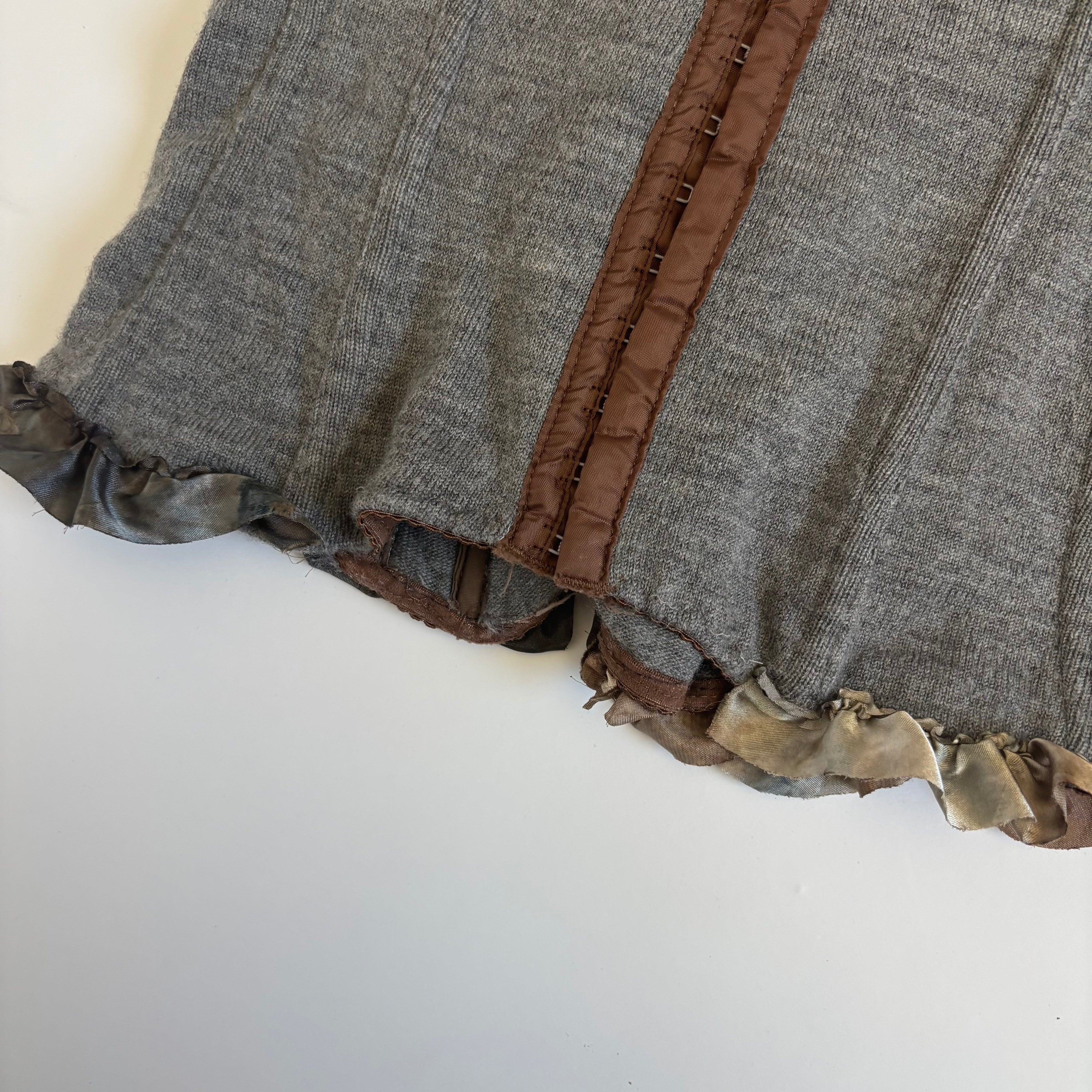 Italian Merino Wool Blend Lace Up Corset (S)