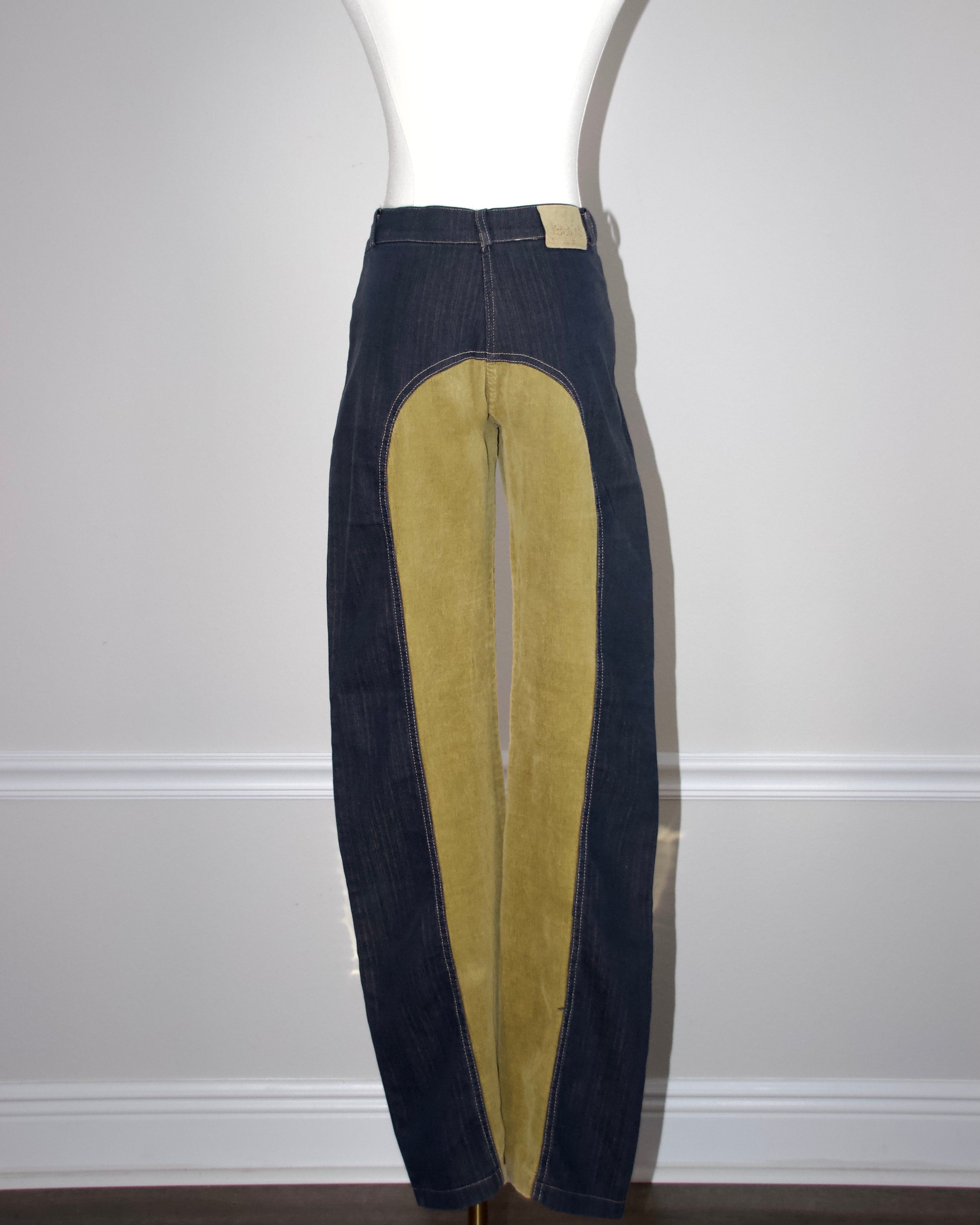Y2K French Corduroy Pants (S-M)