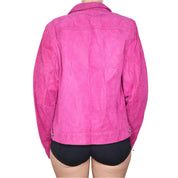 Y2K Pink Suede Jacket (L/XL)