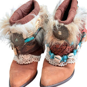 1 of 1 custom GUESS Marciano leather boho ankle boots (6/7)