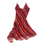 Armani Jeans 100% Silk Striped Mini Dress (S)