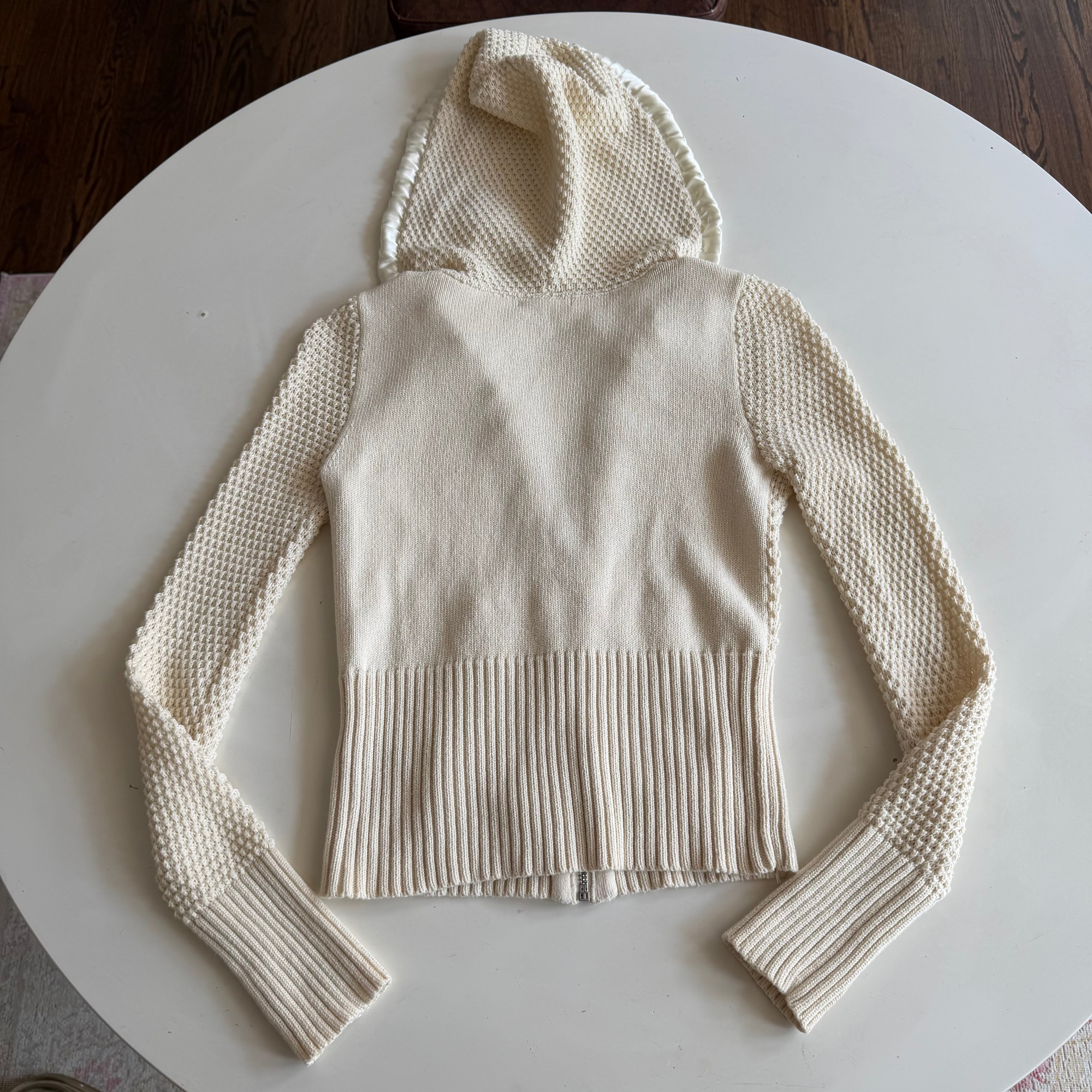 2000s DKNY Knit Hoodie (S)