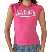 Von Dutch Y2K Baby Tee (S/M)