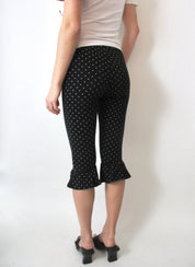 Polka Dot Ruffle Capris (S)