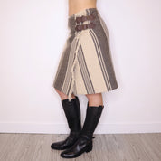 Y2K MAXMARA Tan Wool Skirt (S)