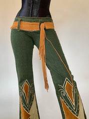 Y2K Boho Jeans - Small