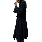 Vintage Romantic Gothic Black Wool Buckle Coat (S/M)